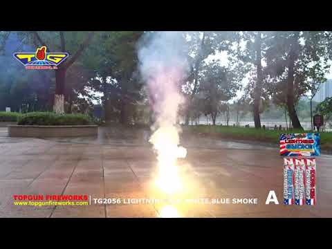 Lightning Red, White, Blue Smoke